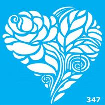 Stencil Jóia Quadrado 15x15cm - Coleção 2018