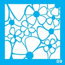 Stencil Jóia Quadrado QDR - 20 x 20cm