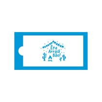 Stencil Junino Arraiá Bão 34,5x16,5cm BlueStar Stencil Junino Arraiá Bão 34,5x16,5cm BlueStar