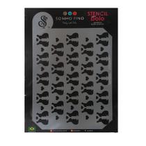 Stencil Lavável para Bolo - Tema Páscoa "Coelhinhos Apaixonados" - Sonho Fino - Rizzo