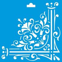 Stencil Litoarte 10 x 10 cm - ST-X-042 Cantoneira Stencil Litoarte 10 x 10 cm - ST-X-042 Cantoneira