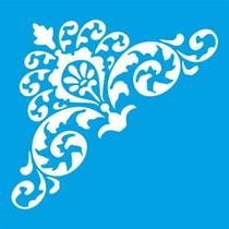 Stencil Litoarte 10 x 10 cm - ST-X-248 Cantoneira