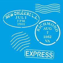 Stencil Litoarte 10 x 10 cm - ST-X-254 Selo Stencil Litoarte 10 x 10 cm - ST-X-254 Selo