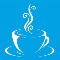 Stencil Litoarte 10 x 10 cm - ST-X-266 Café Stencil Litoarte 10 x 10 cm - ST-X-266 Café