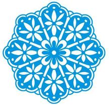 Stencil Litoarte 14 x 14 cm - STA-001 Mandalas Rendadas