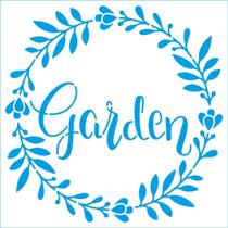 Stencil Litoarte 14 x 14 cm - STA-205 Garden