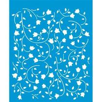 Stencil Litoarte 17 x 21 cm - STM-027 Flores Stencil Litoarte 17 x 21 cm - STM-027 Flores