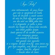 Stencil Litoarte 17 x 21 cm - STME-001 Seja Feliz