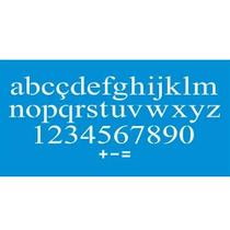 Stencil Litoarte 17 x 42 cm - STG-052 Alfabeto