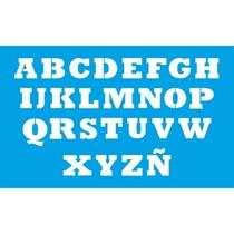 Stencil Litoarte 21 x 34 cm - ST-084 Alfabeto