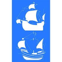 Stencil Litoarte 21 x 34 cm - ST-401 Caravelas Stencil Litoarte 21 x 34 cm - ST-401 Caravelas
