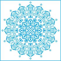 Stencil Litoarte 30 x 30 cm - STQG-026 Mandala
