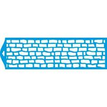 Stencil Litoarte 8,4 x 28,6 cm - STE-030 Tijolos