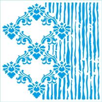 Stencil Litoarte Joana Borga 20 x 20 cm - Mix Média : Arabesco e Texturas Listras - STXX-257 Stencil Litoarte Joana Borga 20 x 20 cm - Mix Média : Arabesco e Texturas Listras - STXX-257