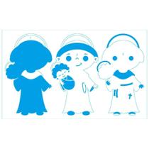 Stencil Litoarte Karla Fontenelle Sobreposição 21 x 34 cm - ST-433 Santo Antônio