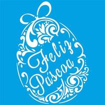 Stencil Litoarte Páscoa 20 x 20 cm - STXX-056 Feliz Páscoa Stencil Litoarte Páscoa 20 x 20 cm - STXX-056 Feliz Páscoa