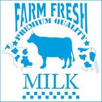Stencil Litoarte Rose Ferreira 14 x 14 cm - STA-144 Farm Fresh Milk