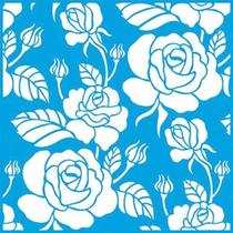 Stencil Litoarte Rose Ferreira 20 x 20 cm - STXX-041 Estampa De Rosas Stencil Litoarte Rose Ferreira 20 x 20 cm - STXX-041 Estampa De Rosas