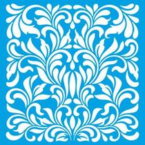 Stencil Litoarte Rose Ferreira 20 x 20 cm - STXX-070 Adamascado Stencil Litoarte Rose Ferreira 20 x 20 cm - STXX-070 Adamascado