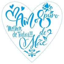 Stencil Litoarte Rose Ferreira 20 x 20 cm - STXX-206 Mãe