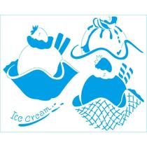 Stencil Litoarte Rose Ferreira 20 x 25 cm - STR-227 Ice Cream Stencil Litoarte Rose Ferreira 20 x 25 cm - STR-227 Ice Cream