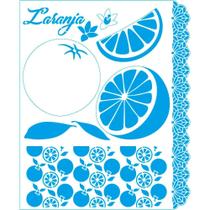 Stencil Litoarte Rose Ferreira 20 x 25 cm - STR-244 Kit Cozinha : Laranja Stencil Litoarte Rose Ferreira 20 x 25 cm - STR-244 Kit Cozinha : Laranja