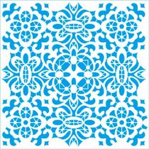 Stencil Litoarte Tays Rocha 20 X 20 cm - Memórias Vintage : Arabesco Floral - STXX-253