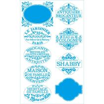Stencil Litoarte Tays Rocha Sobreposição 21 x 34 cm - ST-434 Le Jardinier