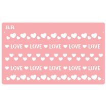 Stencil Love, Love - Ref.3042 - 30x18cm - 1 unidade - RR Cortadores - Rizzo Stencil Love, Love - Ref.3042 - 30x18cm - 1 unidade - RR Cortadores - Rizzo