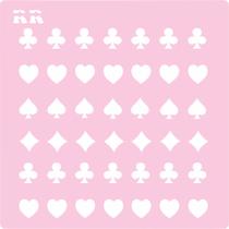 Stencil Naipe de Cartas - Ref. 4074 - 1 unidade - RR Cortadores - Rizzo Stencil Naipe de Cartas - Ref. 4074 - 1 unidade - RR Cortadores - Rizzo