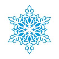 Stencil Natal Litoarte 14 X 14 cm - STAN - 002 Flocos de Neve