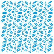 Stencil Natal Litoarte 14 X 14 cm - STAN-014 Folhas e Frutas Stencil Natal Litoarte 14 X 14 cm - STAN-014 Folhas e Frutas