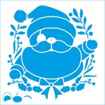 Stencil Natal Litoarte 14 X 14 cm - STAN-018 Papai Noel Stencil Natal Litoarte 14 X 14 cm - STAN-018 Papai Noel