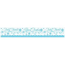 Stencil Natal Litoarte 4 X 28 cm - STABN - 001 Rendado Boas Festas