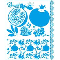 Stencil Natal Litoarte Rose Ferreira 20 x 25 cm - STR-240 Romã Stencil Natal Litoarte Rose Ferreira 20 x 25 cm - STR-240 Romã