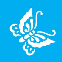 Stencil Opa 10 X 10 cm - Borboleta Silvestre - 777