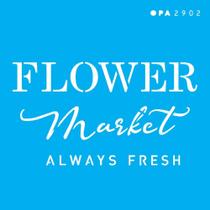 Stencil Opa 10 x 10 cm - FarmHouse Flower Market - 2902