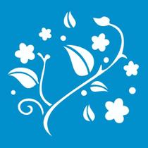 Stencil Opa 10 X 10 cm - Folhas - 365