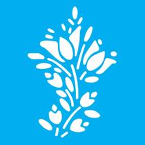 Stencil Opa 10 X 10 cm - Lírios - 148