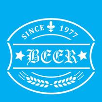 Stencil Opa 10 X 10 cm - Rótulo Cerveja - 1983 Stencil Opa 10 X 10 cm - Rótulo Cerveja - 1983