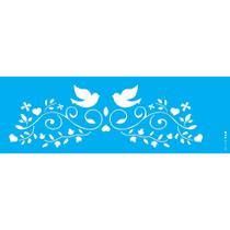 Stencil Opa 10 x 30 cm - Arabesco Casamento - 2416