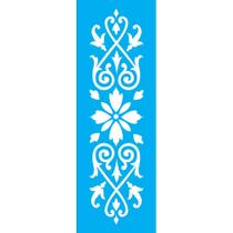 Stencil Opa 10 x 30 cm - Arabesco Folhas I - 736