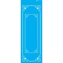 Stencil Opa 10 x 30 cm - Cantoneira Arabesco Dupla - 2423