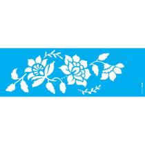 Stencil Opa 10 x 30 cm - Flor Bauer II - 2331