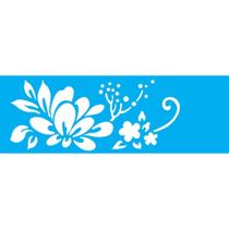 Stencil Opa 10 x 30 cm - Flor Estilizada II - 2223 Stencil Opa 10 x 30 cm - Flor Estilizada II - 2223