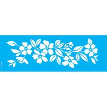 Stencil Opa 10 X 30 cm - Flores Campestres III - 3505 Stencil Opa 10 X 30 cm - Flores Campestres III - 3505