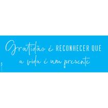 Stencil Opa 10 X 30 cm - Frase Gratidão é Reconhecer - 3497 Stencil Opa 10 X 30 cm - Frase Gratidão é Reconhecer - 3497