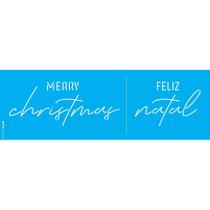 Stencil Opa 10 x 30 cm - Merry Christimas III - 3280