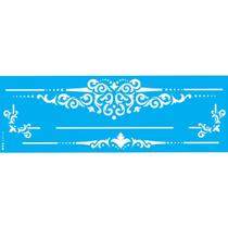 Stencil Opa 10 x 30 cm - Moldura Arabesco IV - 2919 Stencil Opa 10 x 30 cm - Moldura Arabesco IV - 2919