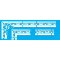 Stencil Opa 10 x 30 cm - Moldura Cantoneira I - 2920